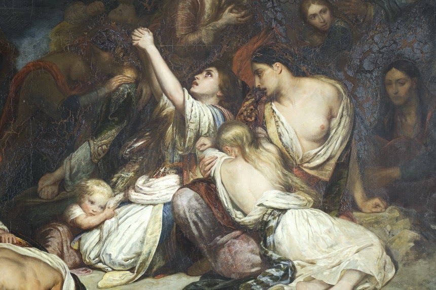 Αρι Σέφερ, Οι Σουλιώτισσες (λεπτομέρεια), έργο Ary Scheffer